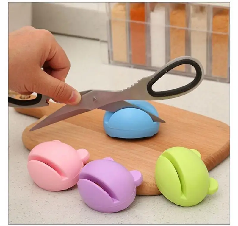 

Mini Knife Sharpener Useful Cute Whetstone Home Kitchen Knife Grinding Mill Scissors None-Slip Multifunctional Kitchen Tools