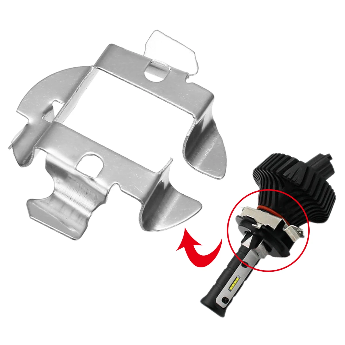 For Benz BMW Audi 2pcs H7 HID Xenon Bulb Holder Adapter Base Retainer Clip Mayitr