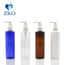 5 шт./лот 250 мл пластиковая бутылка с насосом для лосьона с зажимом многоразовая бутылка