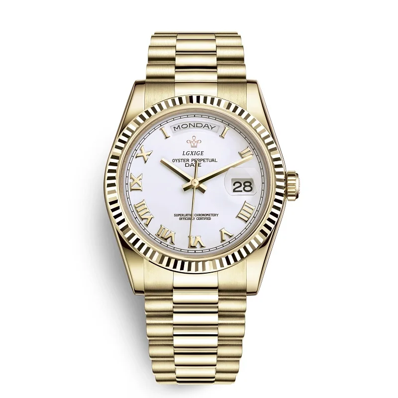 Высококачественные мужские s часы лучший бренд класса люкс мужские часы золотые водонепроницаемые часы из нержавеющей стали мужские часы relogio festina masculino - Цвет: Color 13
