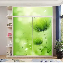 Пользовательский Прозрачный Стекло наклейки на шкаф раздвижные двери наклейки туалет полупрозрачные пленочные стикеры на стекло