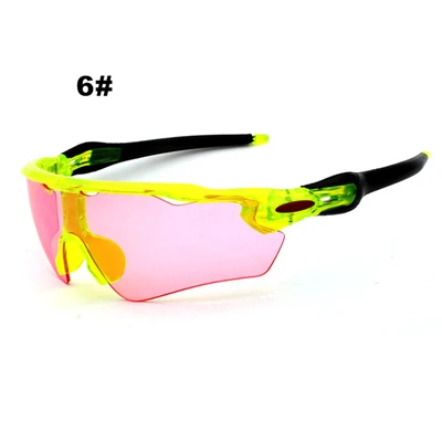 UV400 Солнцезащитные очки для велоспорта, мужские спортивные очки для велоспорта, женские солнцезащитные очки для бега, спортивные очки, очки для велоспорта, велосипедные очки - Цвет: 6