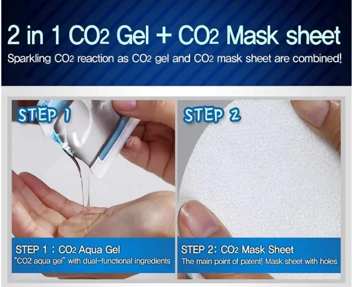 TOSOWOONG Aqua Tok CO2 маска 5 шт. уход за кожей лица питает и увлажняет кожу усиливает ее