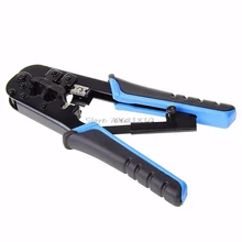 Двойной Модульный сетевой кабель обжимной инструмент провода резак зачистки комплект RJ45 RJ12 Прямая поставка