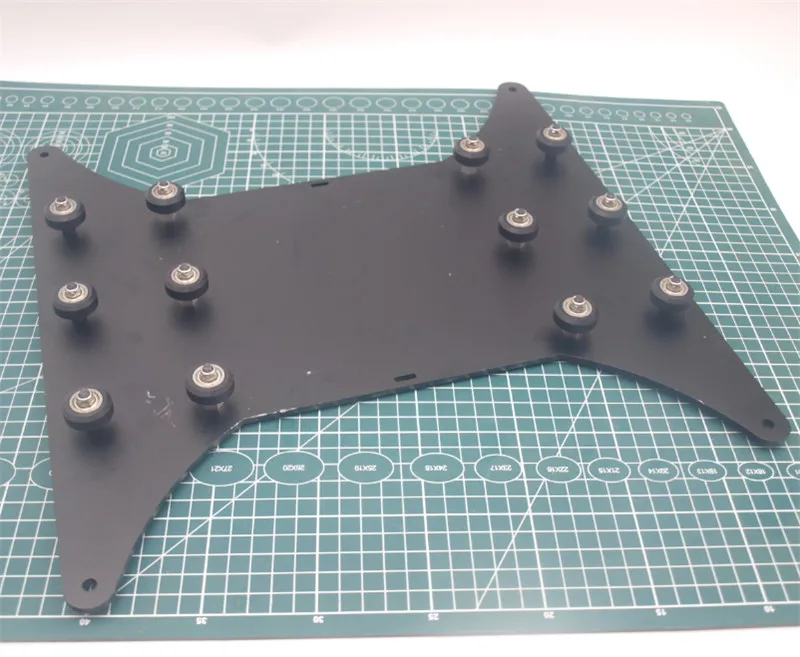 

1pcs*CR-10S 3D printer Part Heatbed Carriage Plate with pulley for CR-10s 4s 3D printer 400*400mm Print size 4mm thick