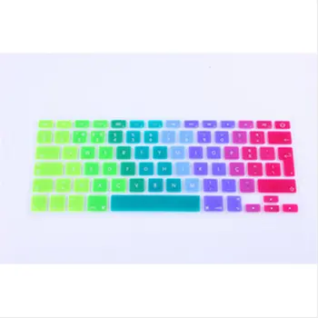 

50PCS Rainbow Portuguese Silicone Keyboard cover Skin For Macbook Air 13.3 keyboard protector for Macbook Air 13, pro 13,15