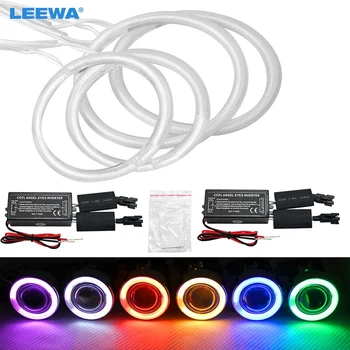 

LEEWA 2X90MM 2X106MM Special Car Headlight CCFL Halo Rings Angel Eyes Light for BYD F3 DRL White DRL #CA3396