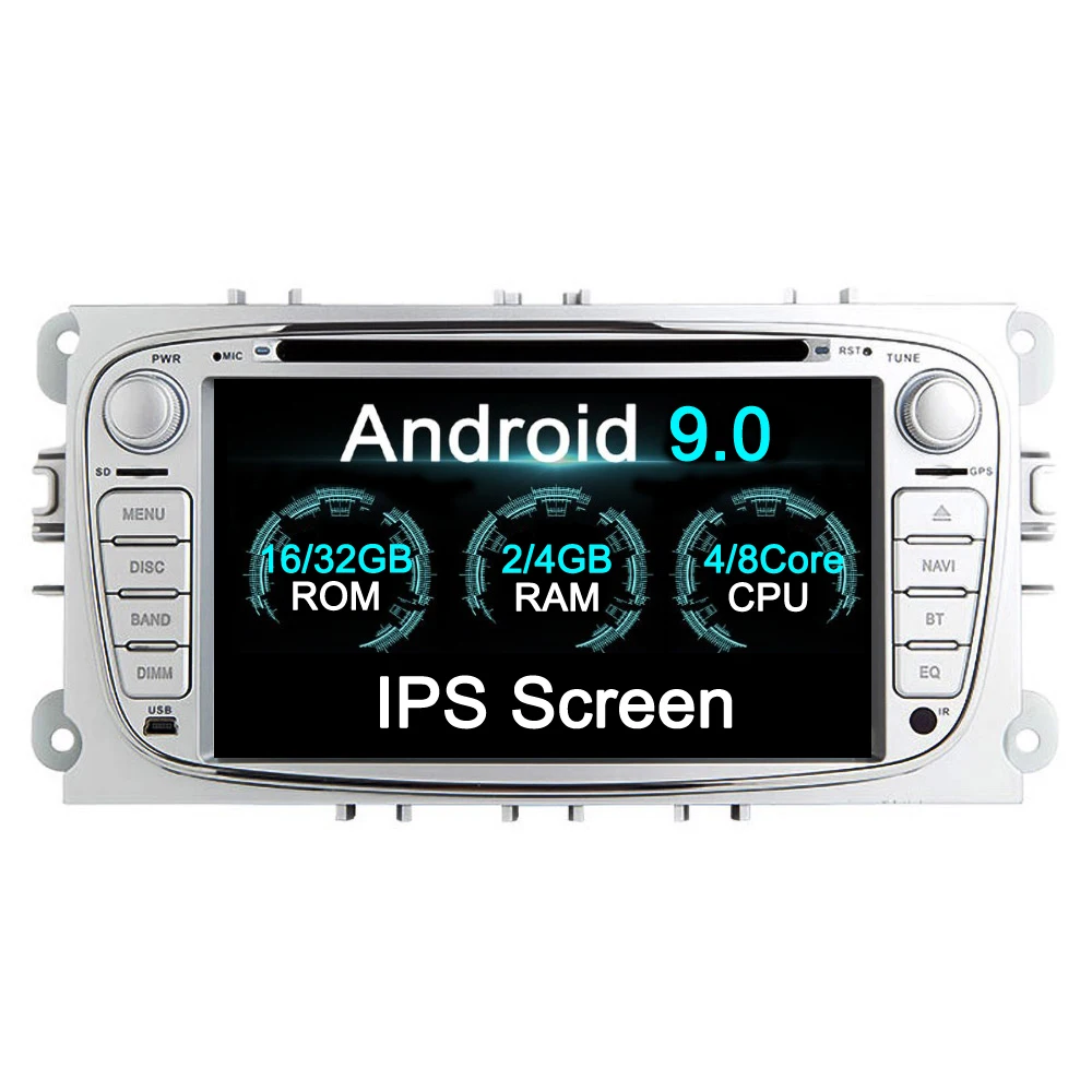 

Android 9 4+32GB Car GPS Navigation DVD Player Radio ISP Screen For Ford Focus 2004-2011 FORD MONDEO FOCUS S-MAX Kuga Galax MK3