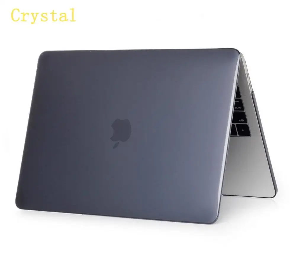 Модный Индивидуальный чехол для ноутбука MacBook Air 13 Pro 13 retina 11,6 12 13,3 15,4 дюймов с сенсорной панелью ID A1932 - Цвет: Crystal Black