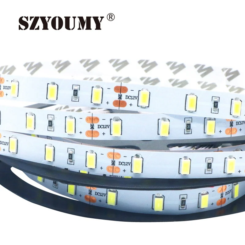 SZYOUMY 5 м Светодиодные ленты 5630 SMD-Водонепроницаемый 300 светодиодный s Яркий, чем 5050 DC 12 В холодной/ теплый белый/синий/красный/зеленый