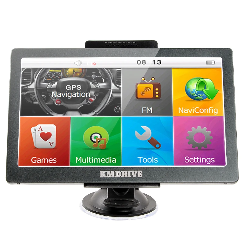 

KMDRIVE 7 inch Car Truck GPS Navigation 256M RAM 8gb support Russia/EU/N&South America/Asia/Africa/AU NZ Maps