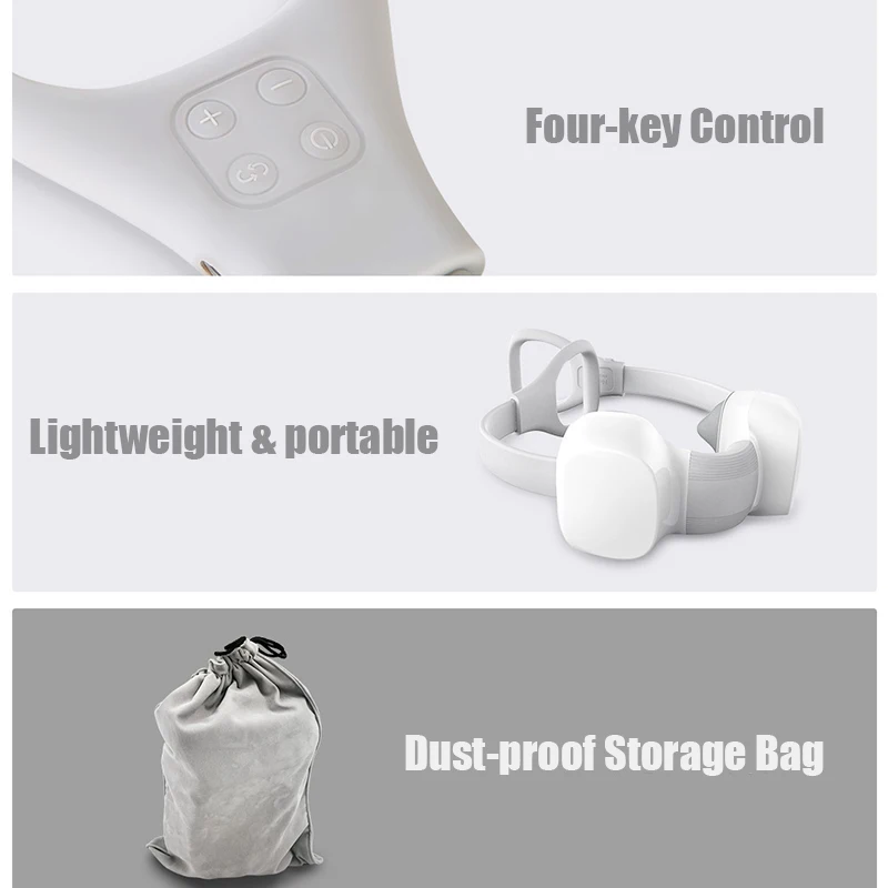 Xiaomi MINI Neck Assager Shiatsu Massage Two-way Kneading Type-c Charging Three-speed Mode One-button Switching Smart Home Tools (6)