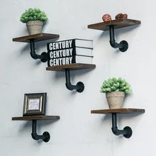 Industrial wrought iron wall shelf American decorative wall hanging word separator solid wood Shelf wall Bracket with panel цена Industrial wrought iron wall shelf American decorative wall hanging word separator solid wood Shelf wall Bracket with panel цены онлайн