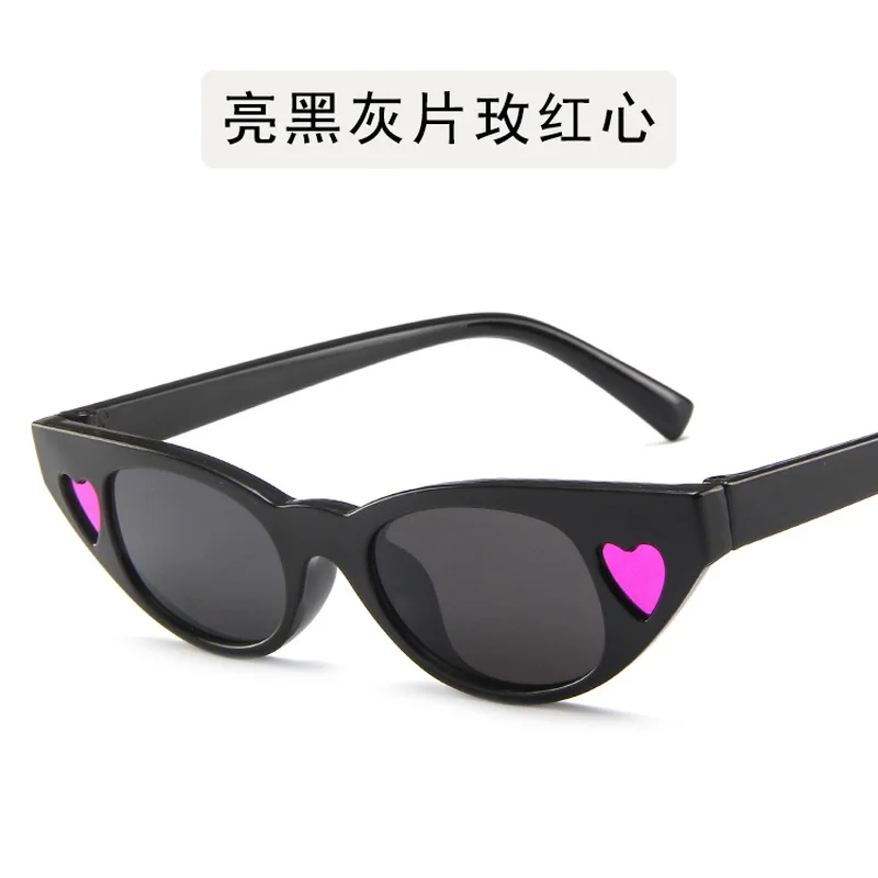 Женские винтажные солнцезащитные очки Love Heart Shape брендовые дизайнерские с