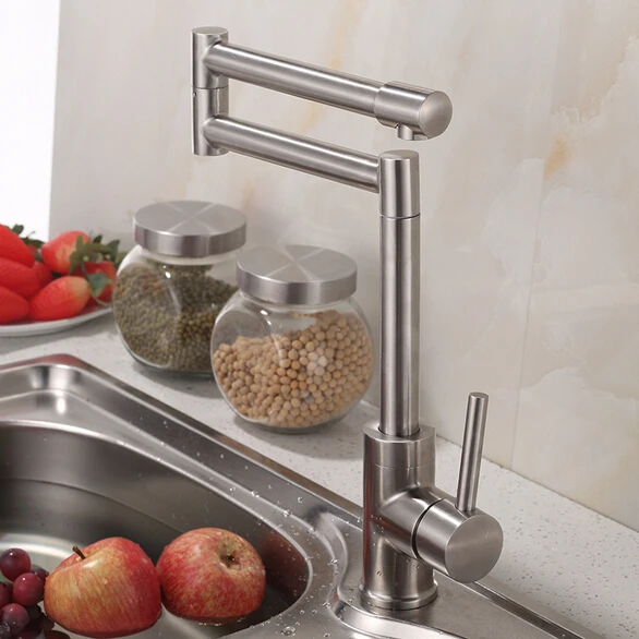 

Stainless steel 304 kitchen sink faucet stainless steel 360 degree rotating kitchen faucet sink mixer