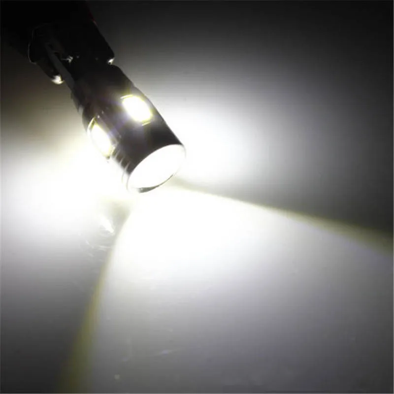 Leites 100pcs T10 led bulb W5W 5630 6Led Car Led Light CANBUS 6SMD 5730 t10 silicone w5w Turn light Reverse License Plate01