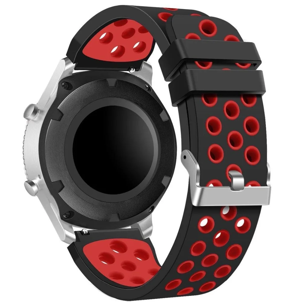 Ремешок силиконовый для samsung Galaxy watch 3 45 мм 46 gear s3 Frontier/Classic резиновый браслет