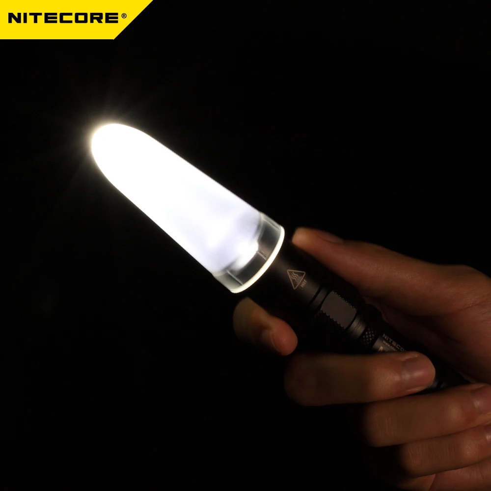 NITECORE NDF25/NDF32/NDF34/NDF40mm прозрачный белый диффузор конусная дорожная палочка наконечник для лампы Lanterna Аксессуары для фонарей