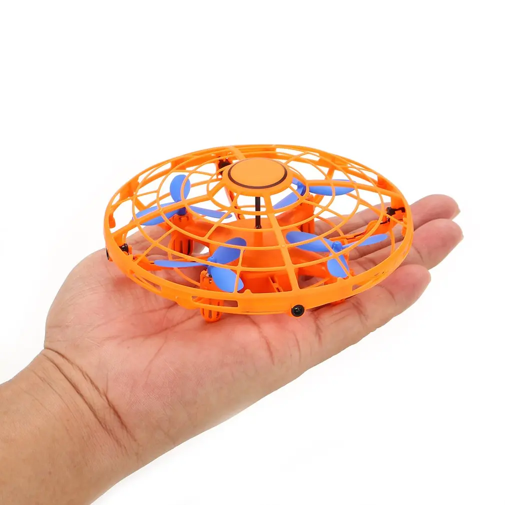 

RQ77-32 Infrared Omnidirectional Induction Automatic Take-off With Altitude Hold LED Light Quadcopter UFO Drone Kids Toy Gift