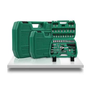 

2019 New Brand 72 Teeth Ratchet Car Repair Tool Set Spanner Wrench 1/4 46 pcs Hand Tool set General Household Hand Tool kits