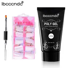 XY Fancy Твердый акриловый гель поли гель желе акриловый поли гель набор быстрое строительство ногтей советы клей для наращивания пальцев