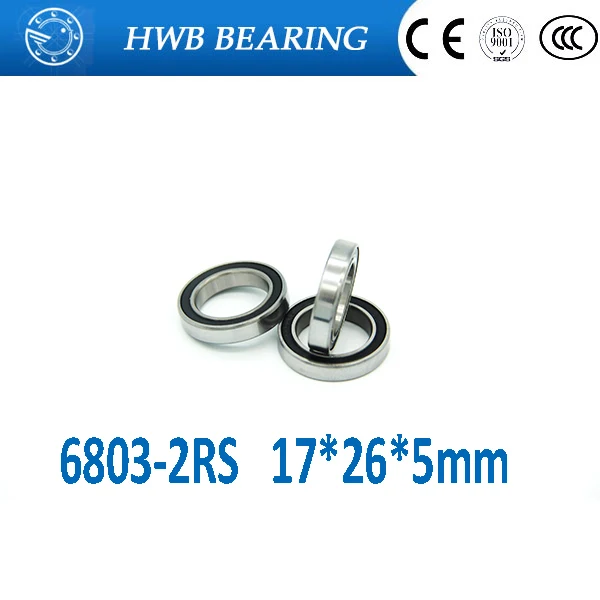 Cuscinetto A Sfera Yuniper 6803 2RS - 17x26x5 Mm | Protetto Da Acqua E Sporco