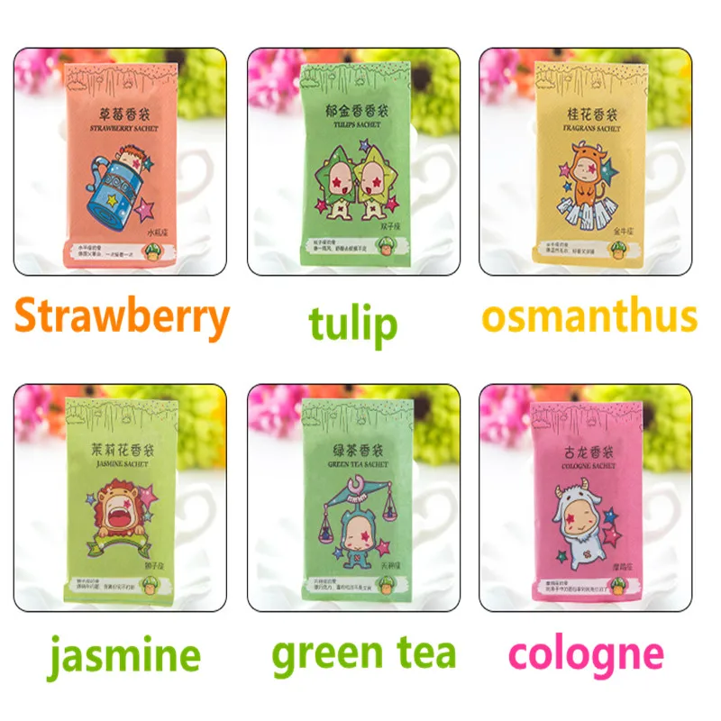 20PC New 12 Constellations Good Reviews Sachets In Addition To Flavor Paper Bags Sachet / 12 Flavors Of Any Choice