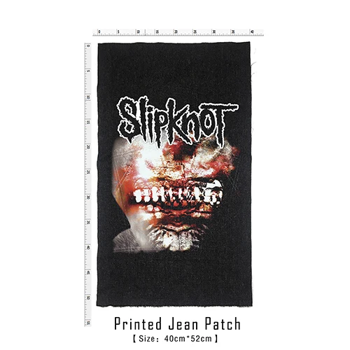 Магазин Bloodhoof Slipknot рок-н-ролл дэт Тяжелый жесткий панк стиль патч дизайн джинсы мужские куртки и пальто - Цвет: patch 4