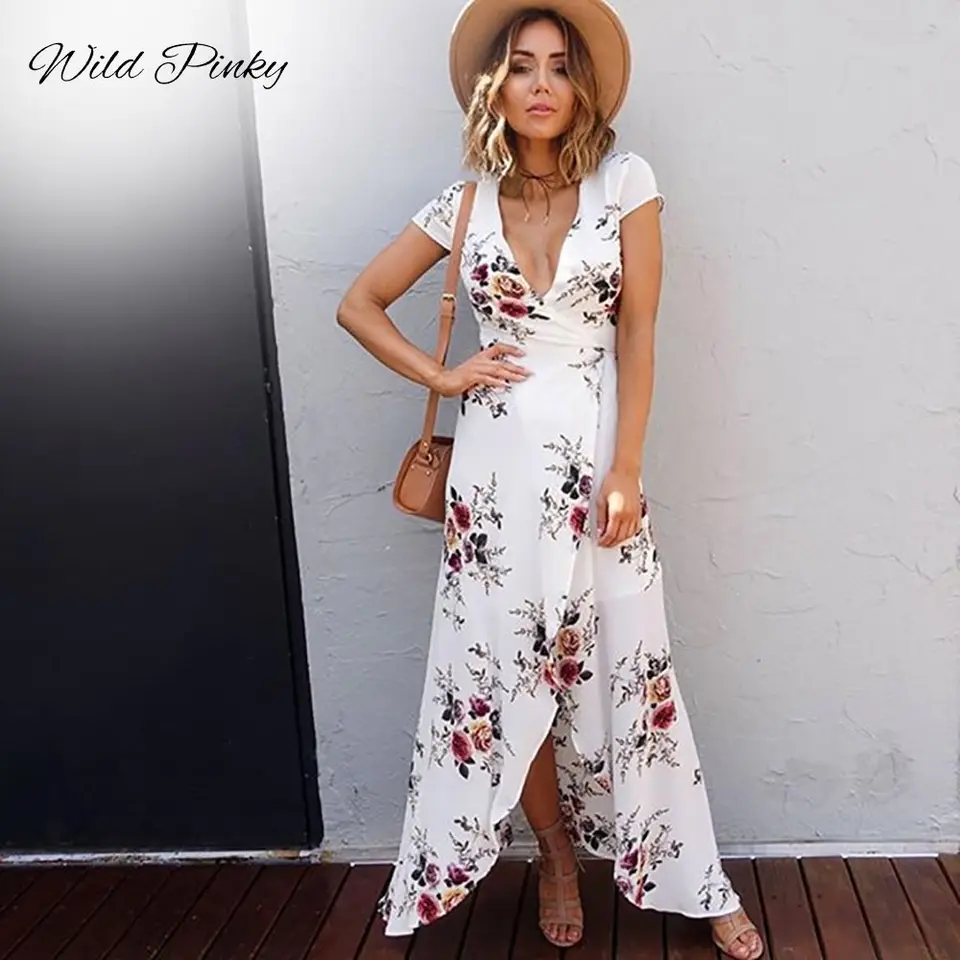 boho summer dresses white
