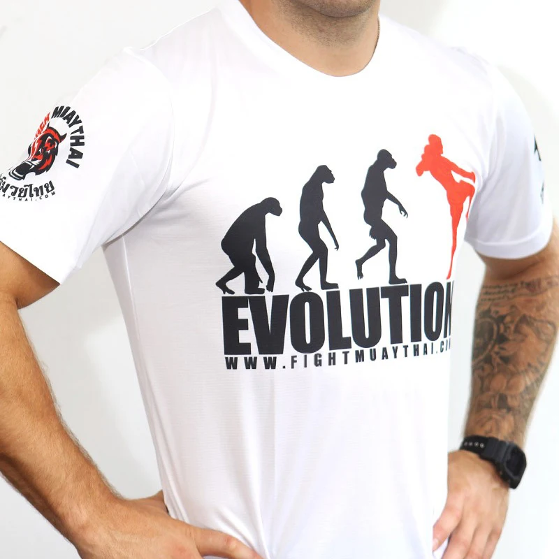 Новинка, быстросохнущая Мужская футболка с тигровым принтом, из полиэстера, UFC, Муай Тай Санда, модная футболка черного и белого цвета