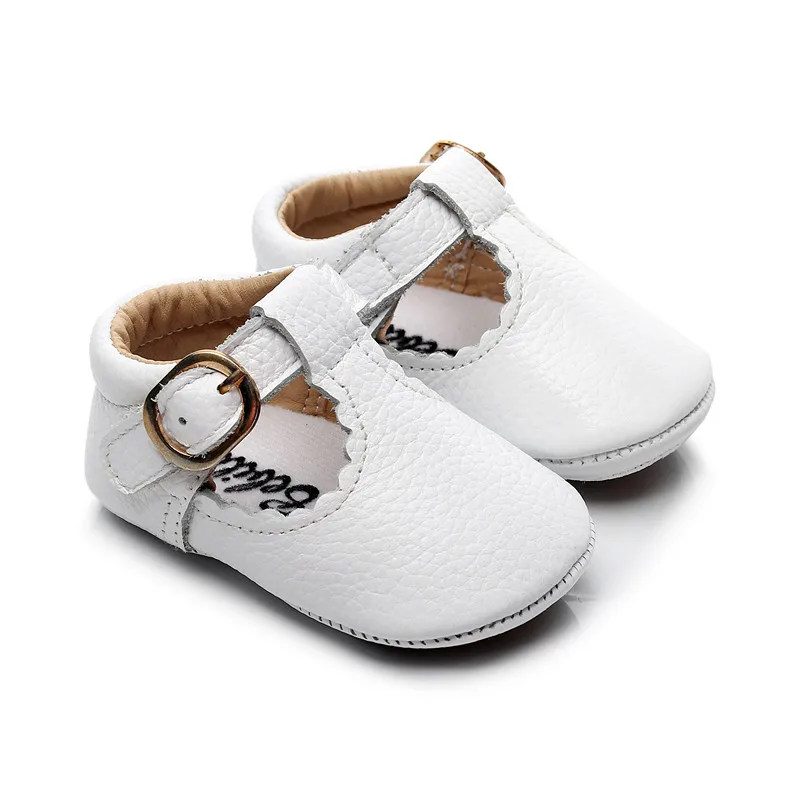 Г., обувь Мэри Джейн из натуральной кожи с Т-образным ремешком для маленьких девочек балетки для маленьких принцесс обувь для новорожденных с жесткой подошвой