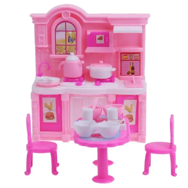 barbie dollhouse kitchen set