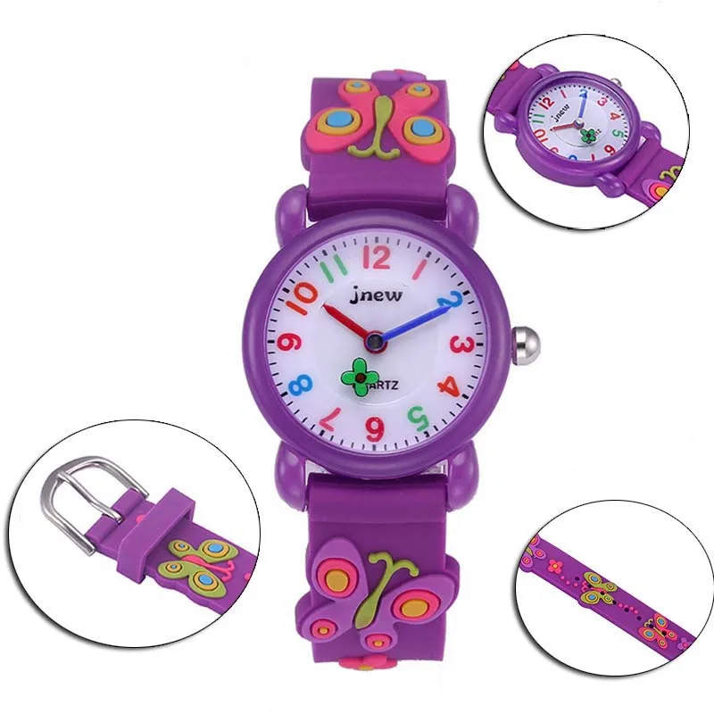 

Fashion Casual Children Sport Watch Waterproof Jelly Kids Quartz Watches Butterfly Wrist Watches For Boys Girls Students VL
