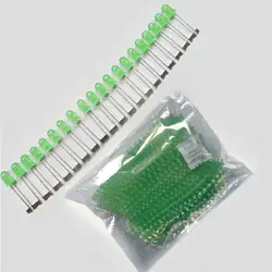 Зеленый 5 мм LED сиамские витые бусины электронный свет коробки яркий светодиод 1000 шт