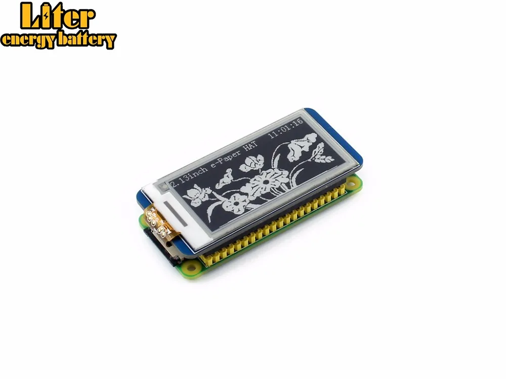 

5pcs /lot 2.13'' e-Paper HAT,250x122,2.13inch E-Ink for Raspberry Pi 2B/3B/Zero/Zero W,Display Color:Black,white,partial refresh