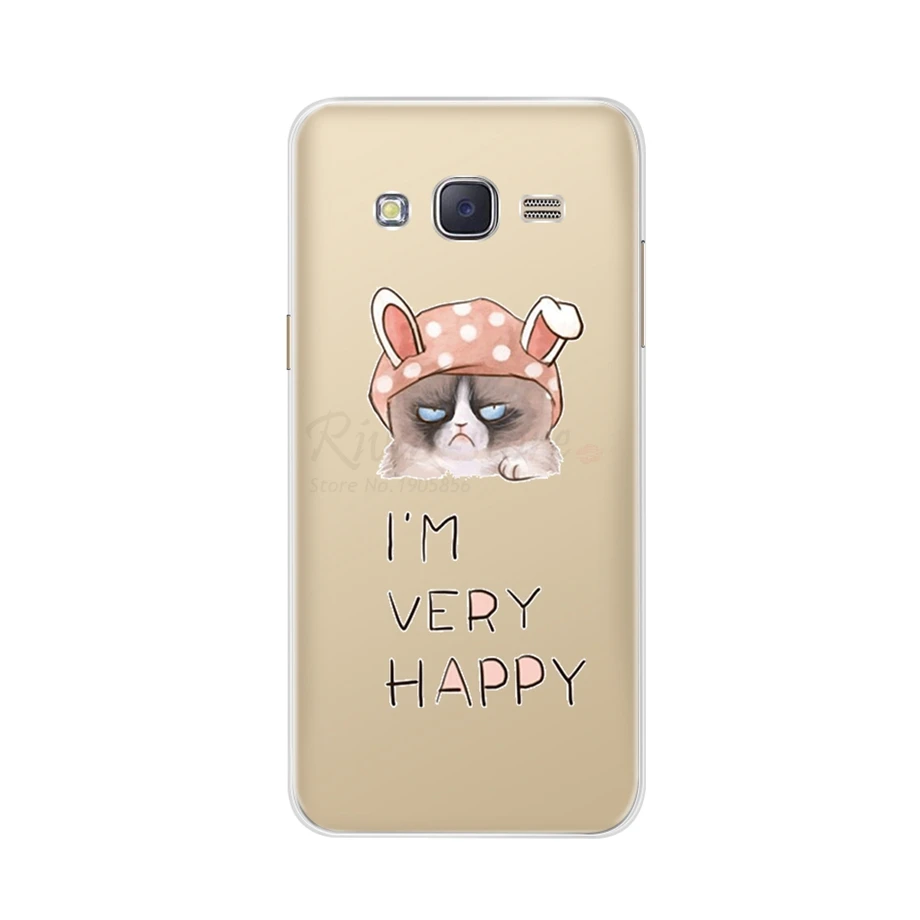 Абрикосовый Чехол для samsung Galaxy Grand Prime чехол G530 G530H G531 G531H G531F SM-G531F Чехол Мягкий ТПУ силиконовый чехол для телефона с принтом s - Цвет: Абрикосовый