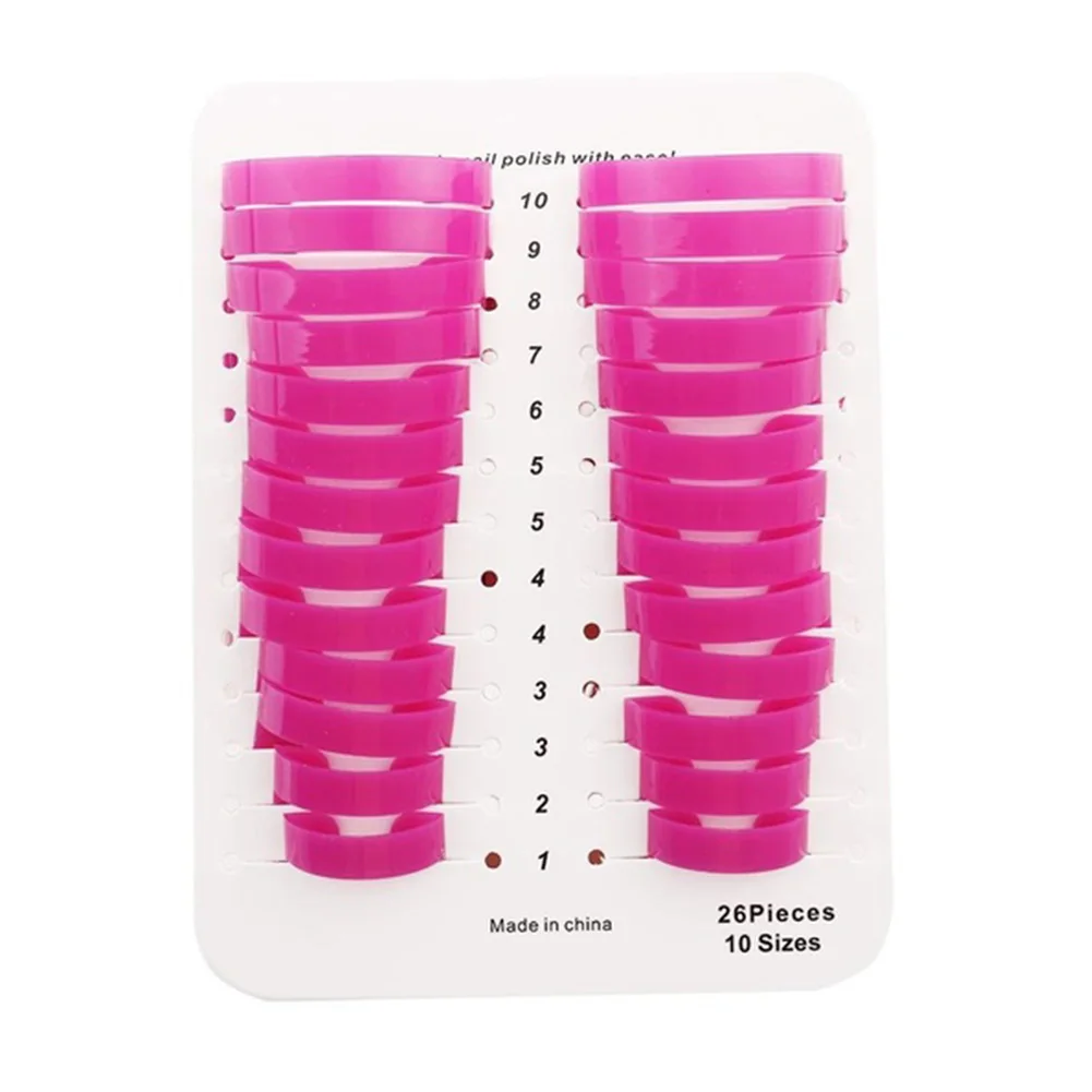 

New 26pcs Nail Edge Gradient Print French Nail Polish Glue Overflow Preventing Tool Manicure Tool Nail Gel Model Clip
