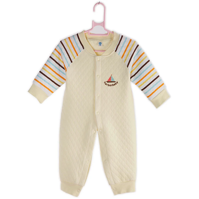 2016 Baby Rompers Girl Infant Baby Clothes Air filter thicken cotton Winter Rompers HarborBaby Newborn Baby