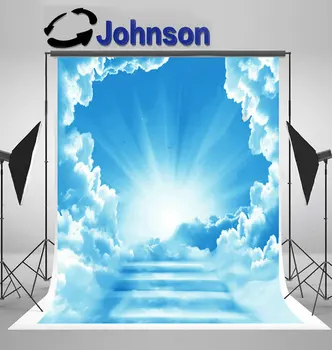 

staircase stairways heaven stairs sky photography studio background Vinyl cloth High quality Computer print wall backdrops