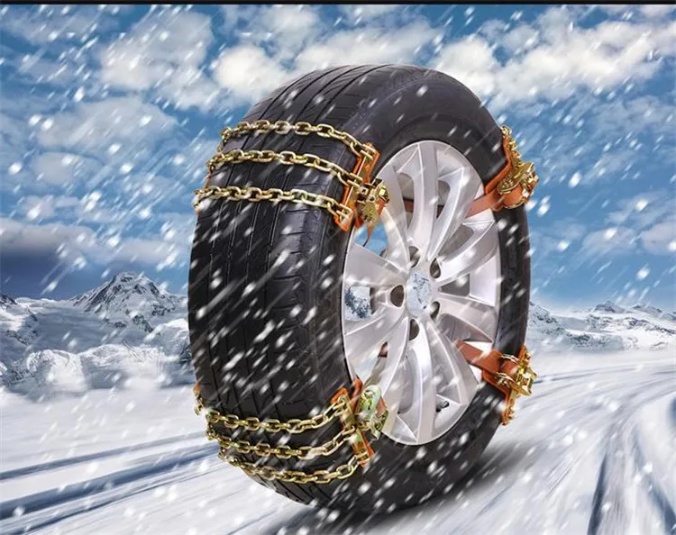 8 шт. автомобильные аварийные цепи для снега, универсальные автомобильные шины, зимние дорожные цепи, противоскользящие цепи для альпинизма, грязи