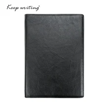 A5 кожаный блокнот Картонных страниц 45 листов 120 gsm бумаги Канцелярские Журнал распорядок дня Примечания натуральная кожа книга прочный блокнот