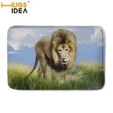 HUGSIDEA лев тигр печатные фланелевые ковры пол ковер уплотненная фланель Коврик Прямоугольный ковер Палас для гостиной спальни
