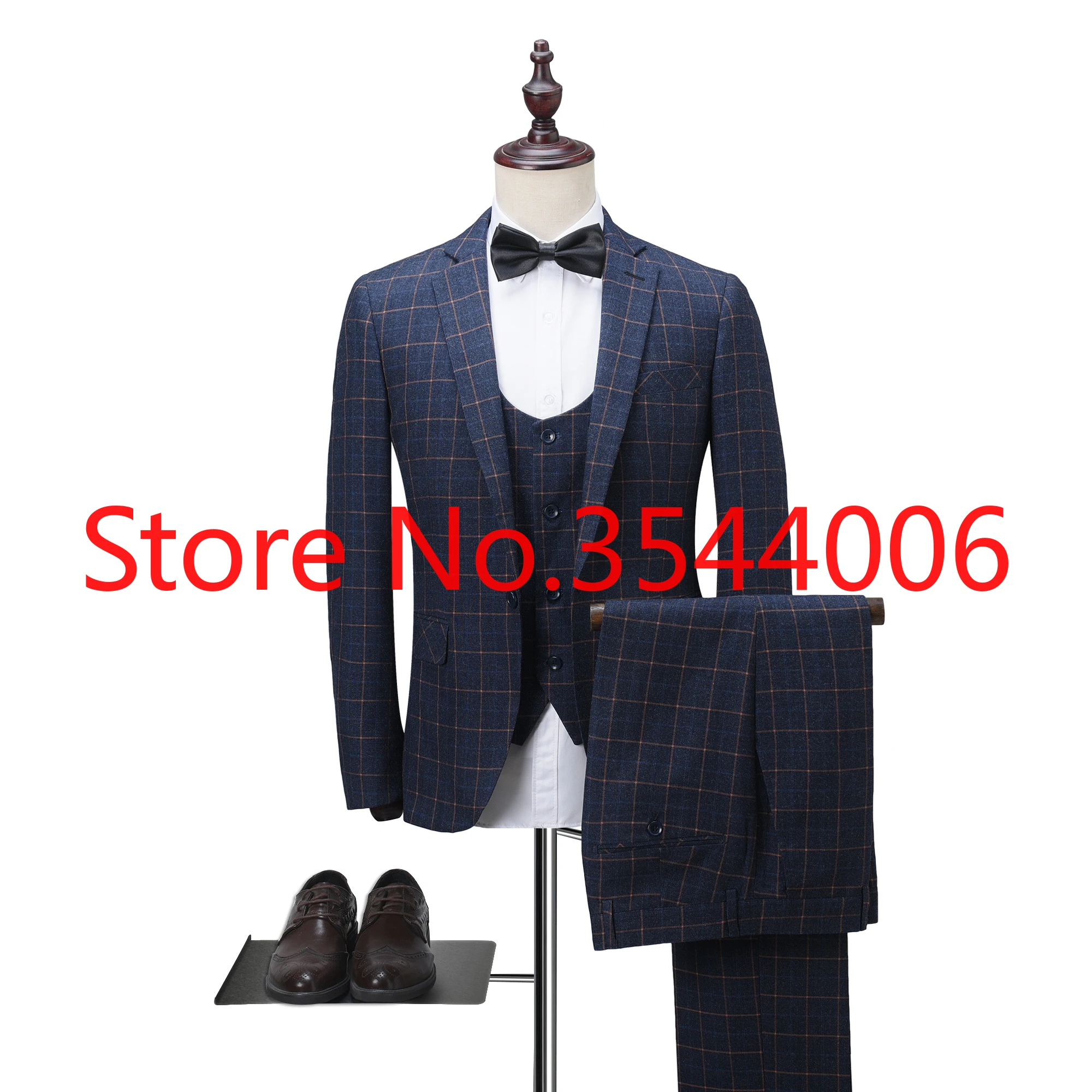 Синие мужские свадебные костюмы Slim Fit 3 шт смокинг жених мужские Цветочные костюмы Свадебный Мужской s костюм мужской костюм