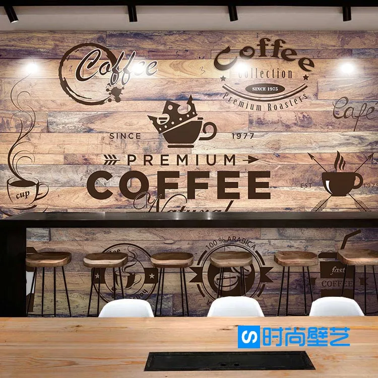 Custom 3d mural wallpaper creative Solid wood wallpaper Cafe Restaurant Bar bedroom background coffee picture wallpaper mural Custom 3d mural wallpaper creative Solid wood wallpaper Cafe Restaurant Bar bedroom background coffee picture wallpaper mural