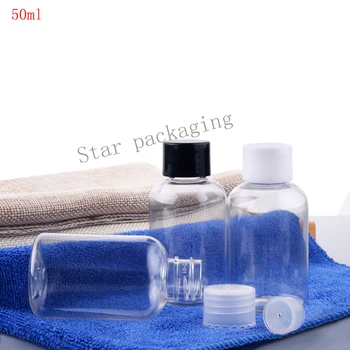 

( 50pcs/lot)50ml clear short paragraph ordinary bottle cap,Screw cover plastic bottles 50cc PET cosmetic bottles