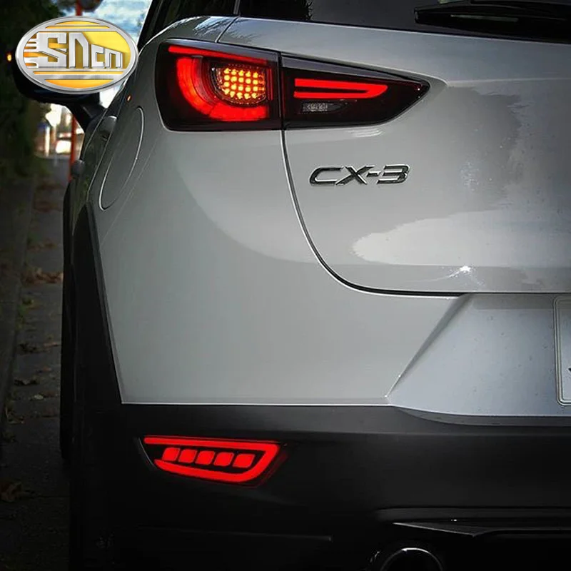 Для Mazda CX-3 CX3 SNCN Многофункциональный автомобиль светодиодный задний противотуманный фонарь заднего бампера светильник тормозной светильник сигнала поворота светильник