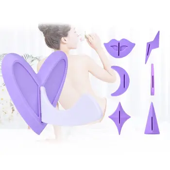 

Pubic Razor Shaver Pubic Hair Trim Trimmer Shaving blades pubic hair shaving straight razor Triangle Heart shape Stencil Purple