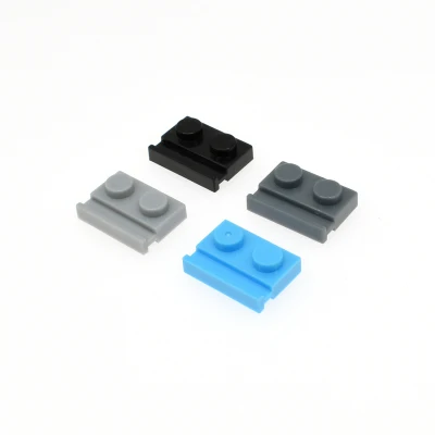 

30 pcs Modified 1x2 Board with Door Rail 32028 DIY Illuminate Building Blocks Brick Block Compatible With Monta parts