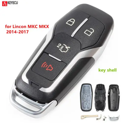 Shell Case For 2014 2015 2016 Lincoln MKC Keyless Entry Remote Key Fob 