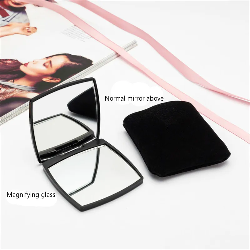 Mini Mirror square Shape Girl Mini Double Sides Portable Mirror Pocket Makeup Cosmetics Compact Mirrors